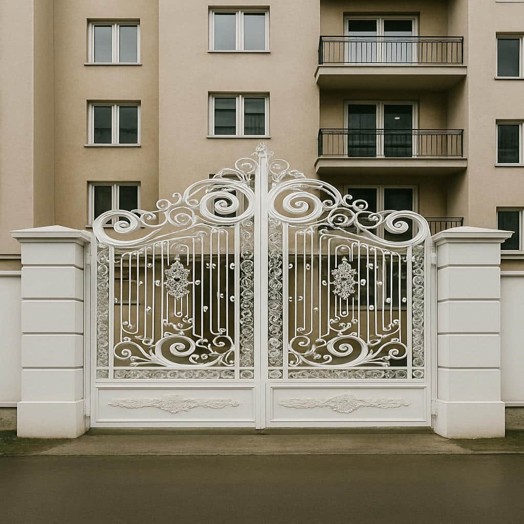 11 مدل درب پارکینگ سنگین شاسی دوبل