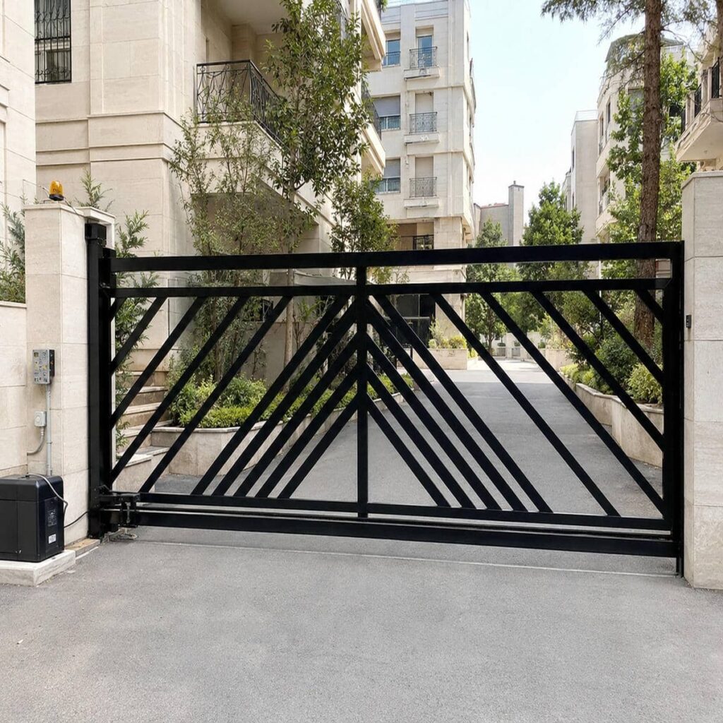 تفاوت جک درب حیاط سنگین شاسی دار هیدرولیکی و الکترومکانیکی
