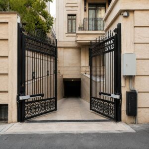 7 طرح جک درب پارکینگ لولایی شفت بلند