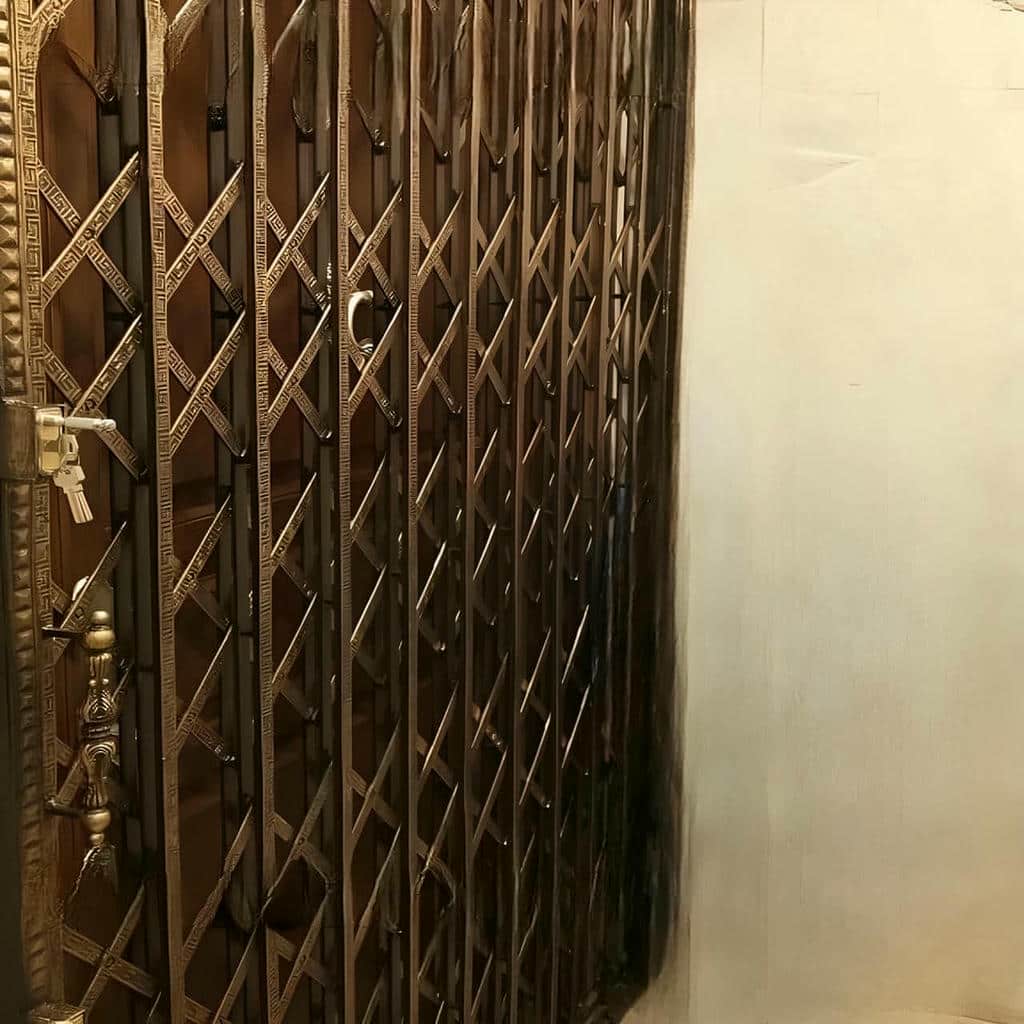 نصب درب آکاردئونی قفل مخفی کتابی با تنظیم دقیق