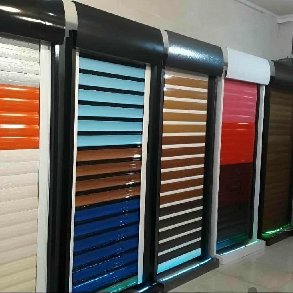 اجرای کرکره برقی تیغه غضروفی با موتور ساید