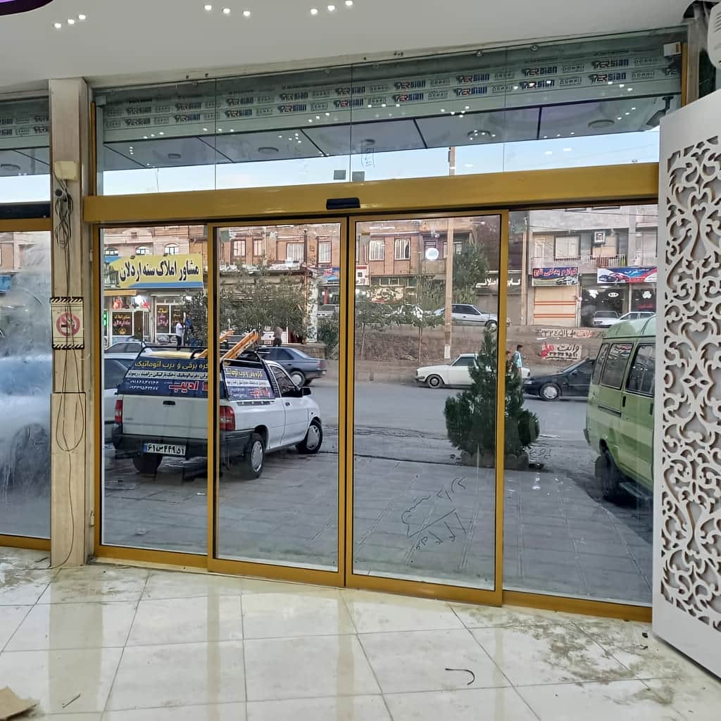 12 طرح درب اتوماتیک شیشه ای فریم لس سکوریت