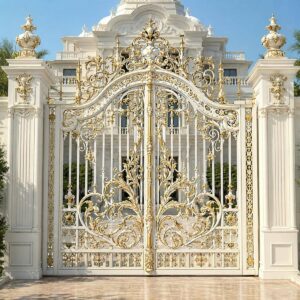 7 طرح درب ویلا مدرن نمای سنگی