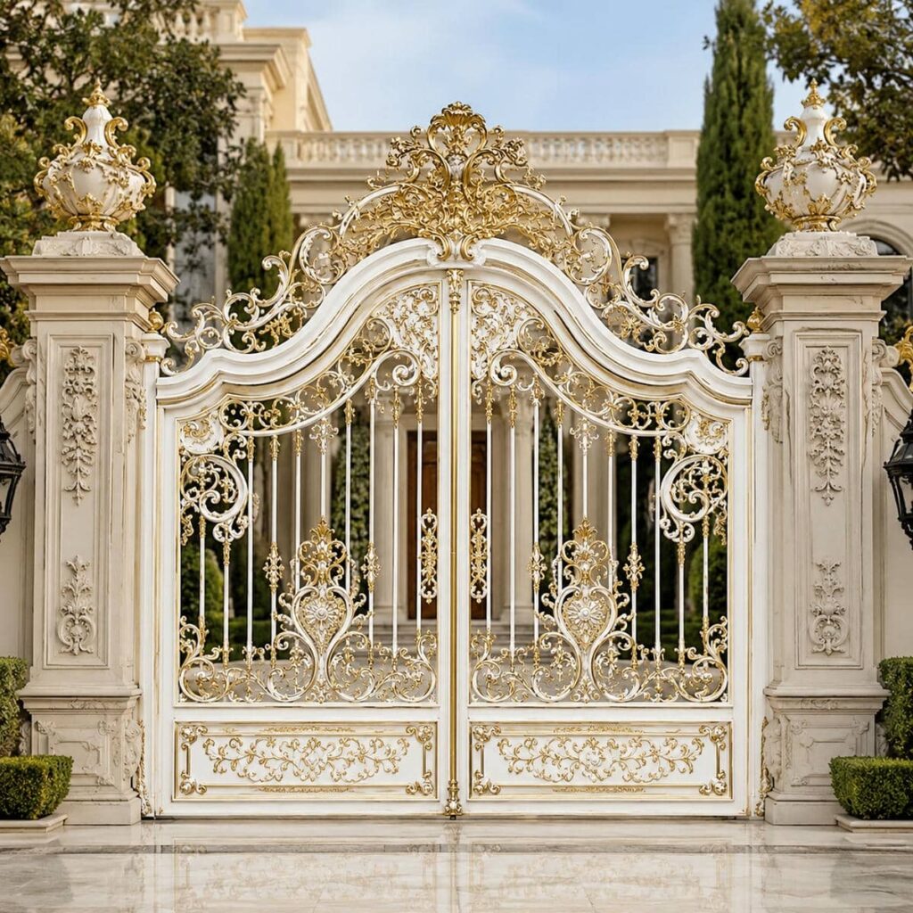 خرید درب باغی ویلایی فرفورژه دو لنگه