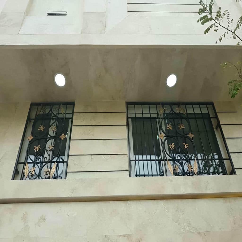 مدل عمودی نرده پنجره ساده پروفیلی