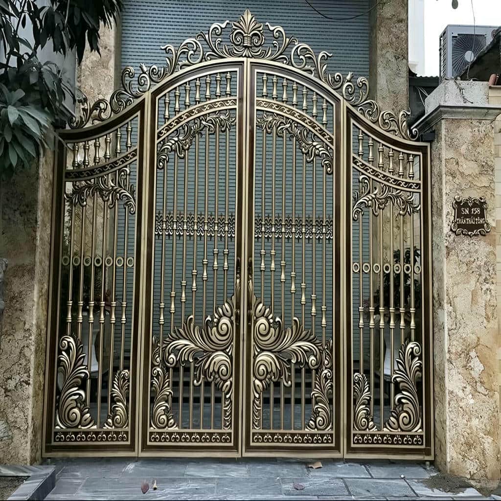 6 طرح درب ویلایی ترموود نما چوب