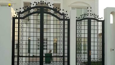 9 طرح درب ویلایی پارکینگ دو لنگه