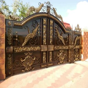 6 مدل درب آهنی ساده قاب دار