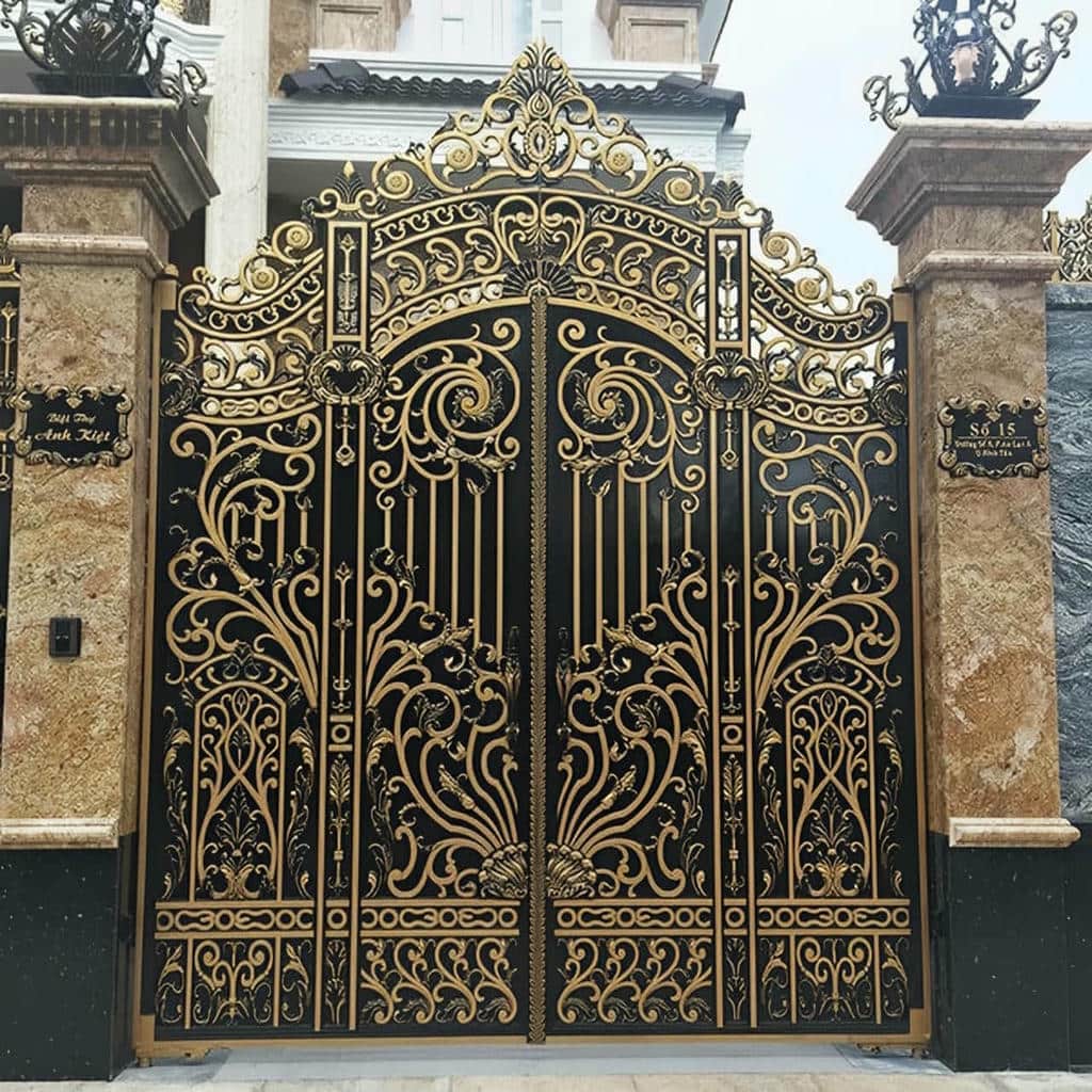 11 مدل درب ساختمان ساده شاسی فلزی