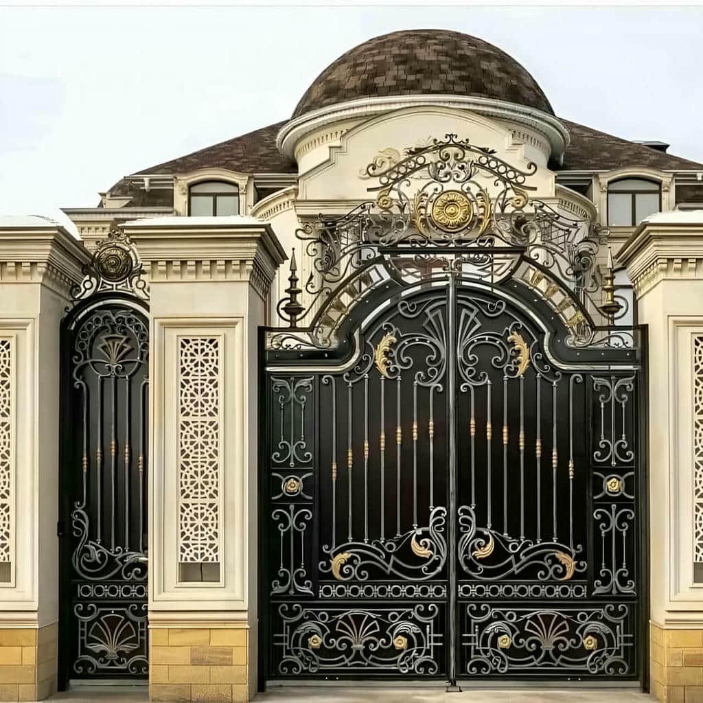 7 طرح درب حیاط طاق دار
