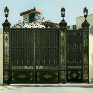 6 نمونه درب حیاط بزرگ پارکینگ