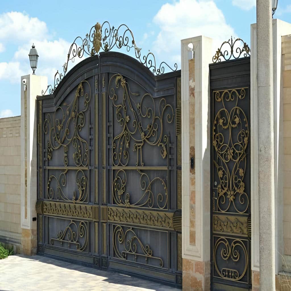 14 مدل درب پارکینگ حیاط لولایی