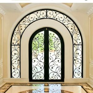 10 طرح درب پارکینگ فلزی دو لنگه