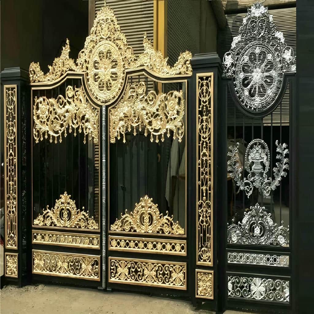 تعمیر درب پارکینگ دو لنگه عریض با بررسی افتادگی لنگه