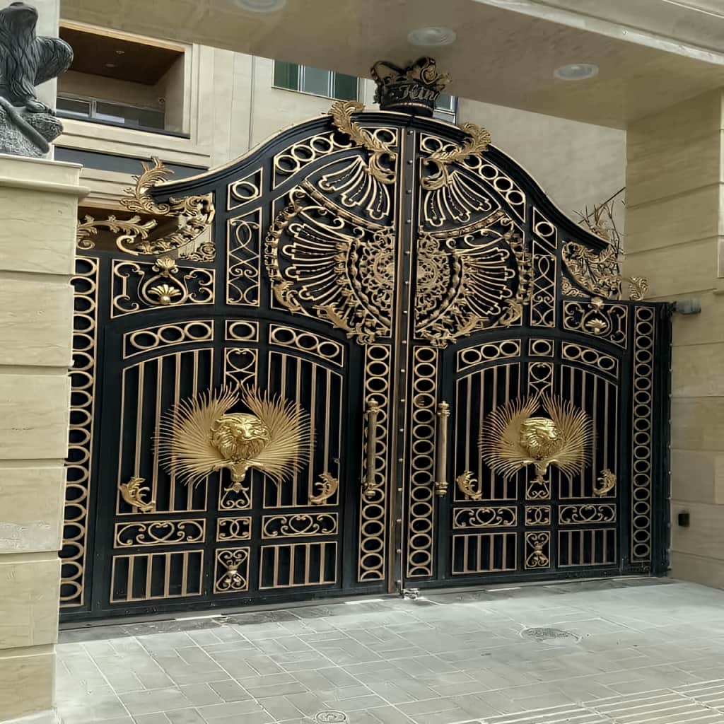 سفارش درب پارکینگ ریلی ریل زمینی با انتخاب بین طرح‌های کاربردی