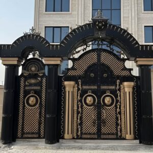 10 نمونه درب پارکینگ کلاسیک کتیبه دار