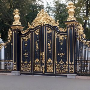 6 مدل درب حیاط پروفیلی کلاف دار