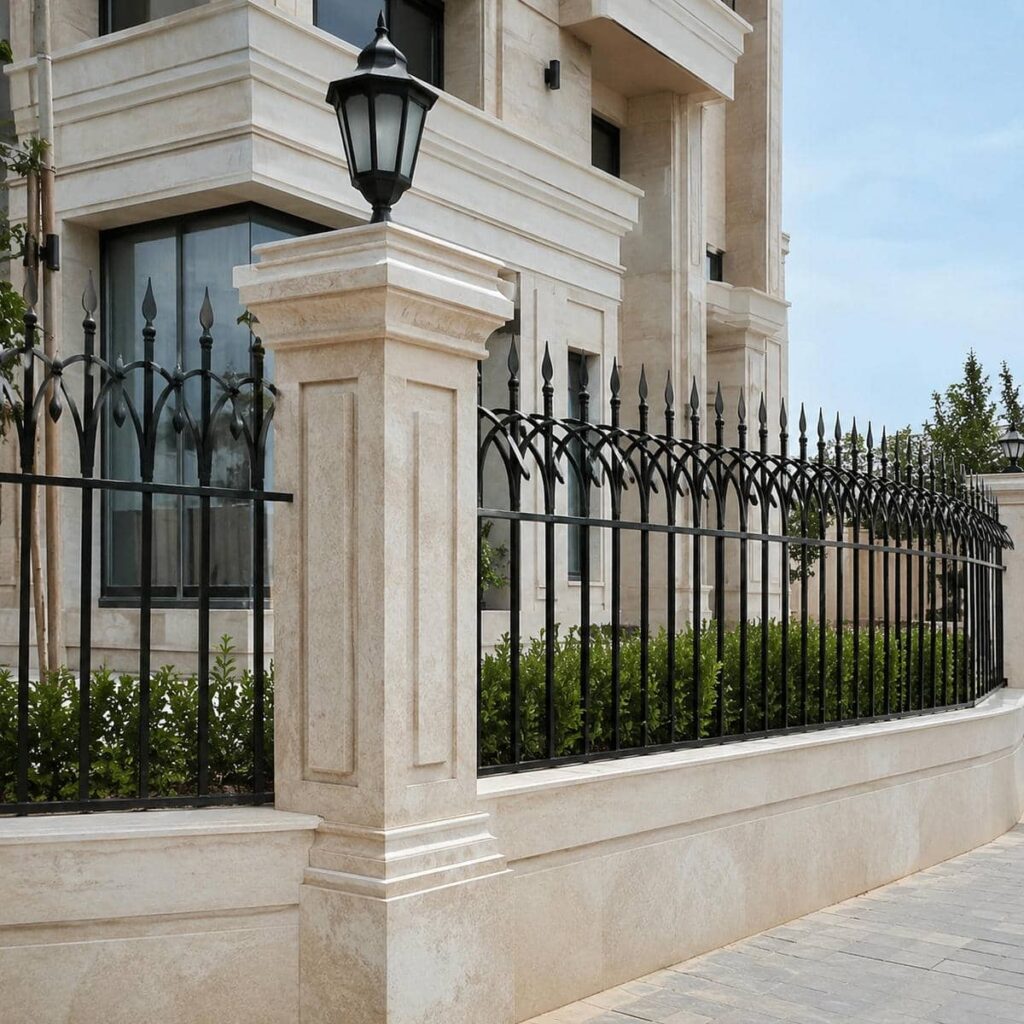 ساخت حفاظ دیوار مدرن خطی دوبل موازی