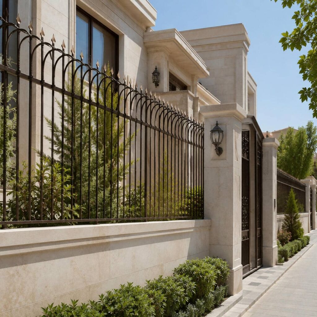 خرید حفاظ دیوار کوتاه حیاط مدل سرنیزه‌ای