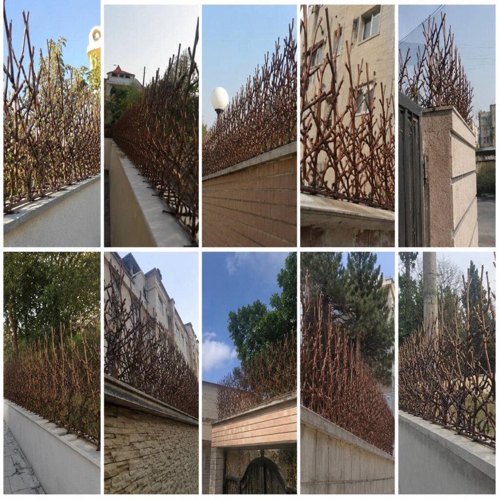 خرید حفاظ دیوار آهنی رنگ کوره شاخ گوزنی