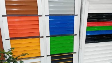 کرکره آلومینیومی نقره ای