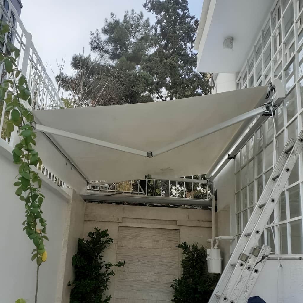 سایبان دوطرفه برقی سفارشی