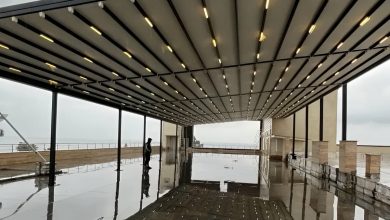 سایبان بازویی دهانه بزرگ