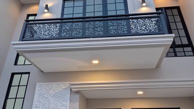 نرده چوبی راه پله کلاسیک