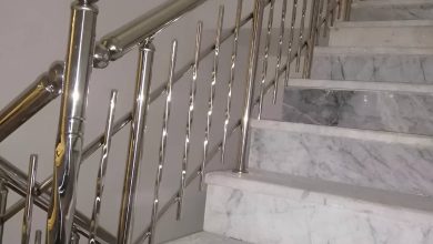 نرده استیل بالکن با ابعاد سفارشی