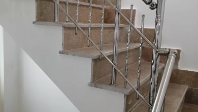 نرده استیل بالکن با طراحی سفارشی