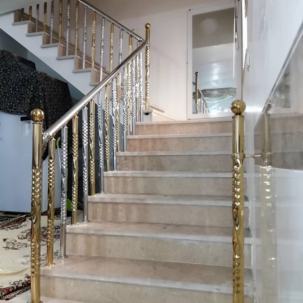 نرده استیل بالکن نمای ساختمان