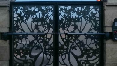 جک درب ویلایی با رنگ مشکی