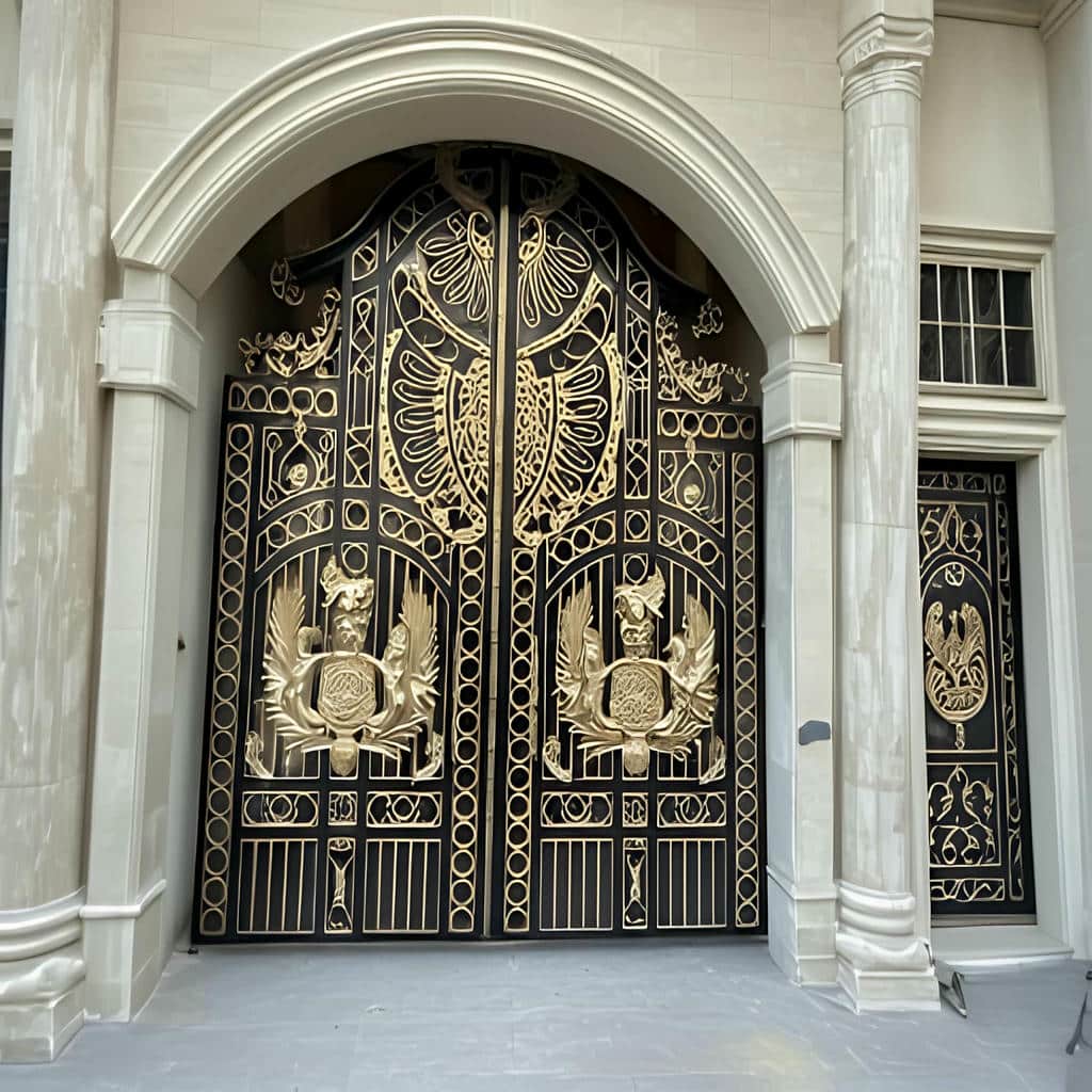 درب فلزی رنگ هماهنگ نما