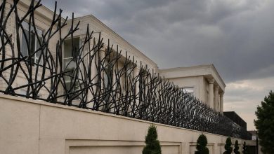حفاظ دیوار حیاط فلزی مقاوم
