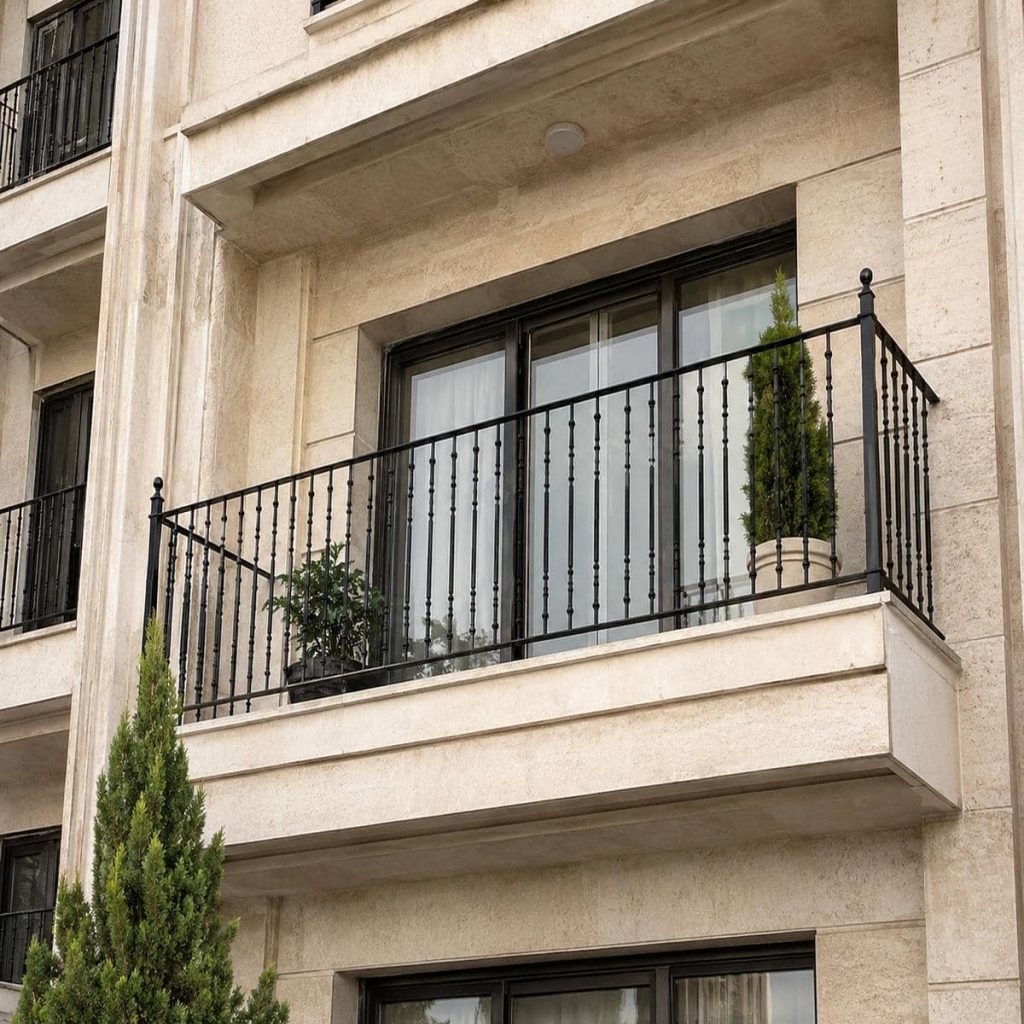 هندریل چوبی با رنگ طبیعی