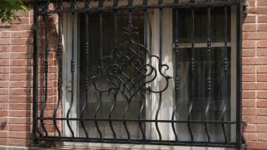 نرده پنجره آهنی با طراحی مقاوم
